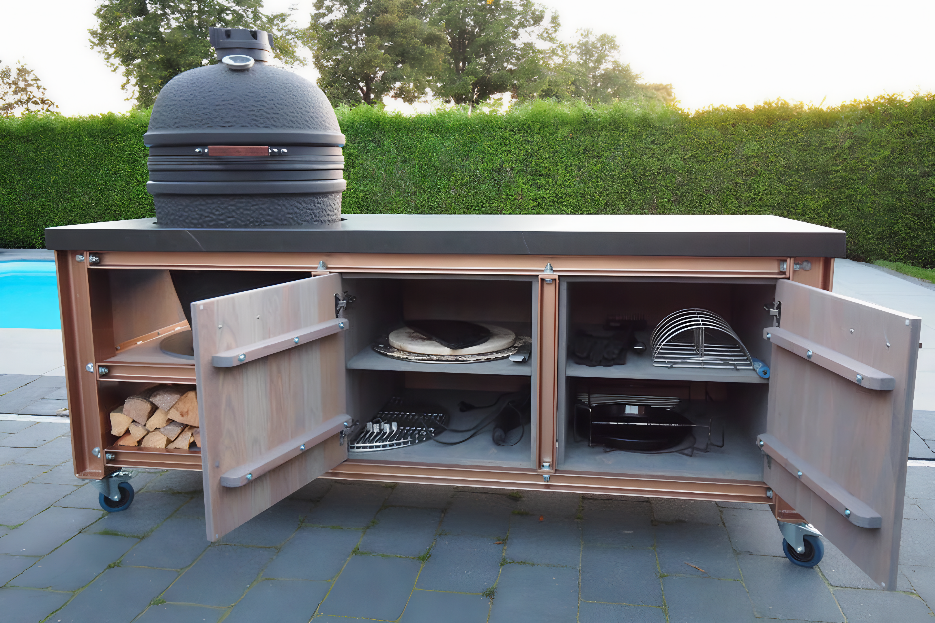 Big Green Egg Grillküche für den Garten