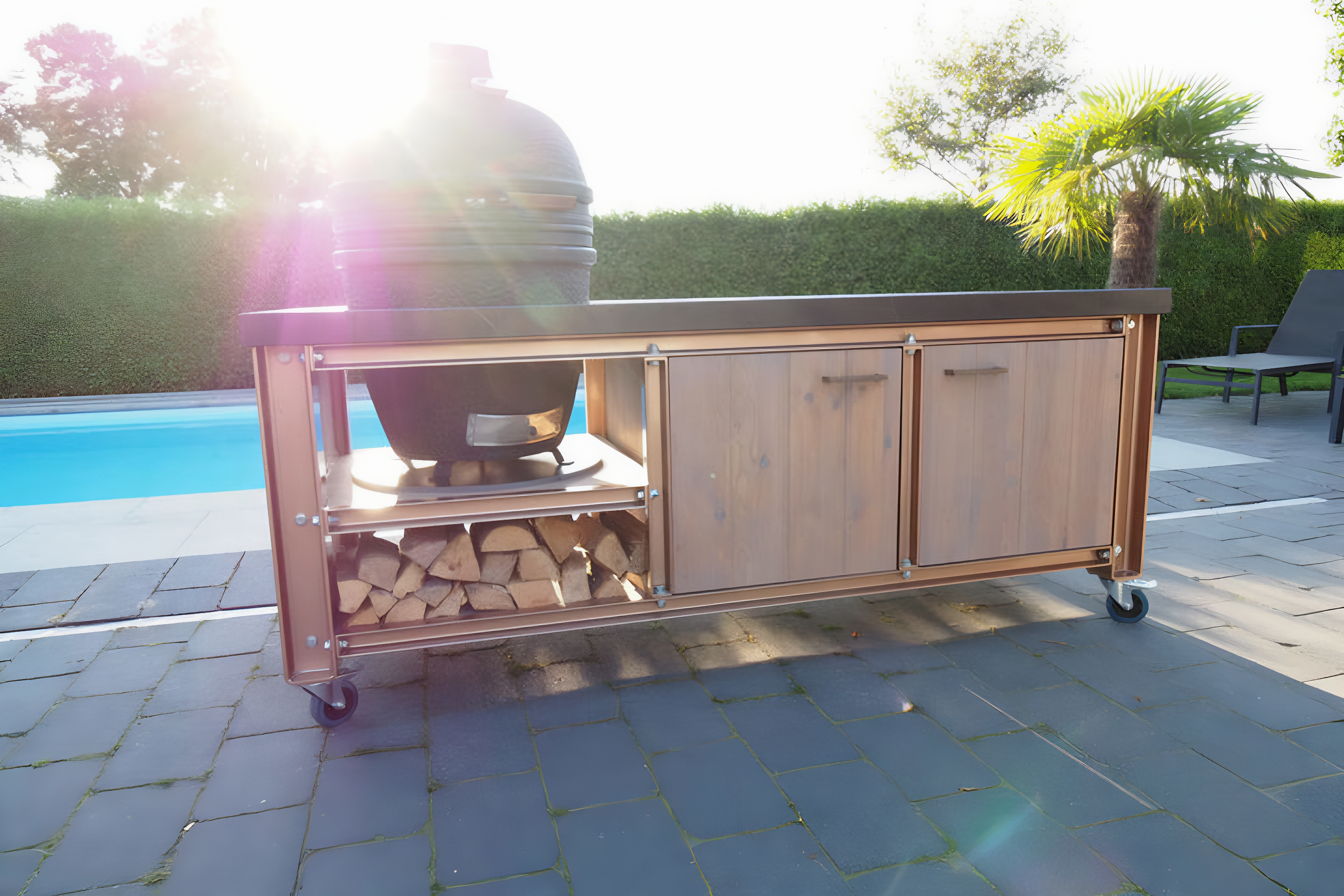 Big Green Egg Grillküche für den Garten