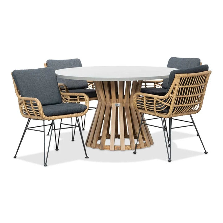 GrünRaum Gartenmöbel-Set · 5-teilig mit Kissen
