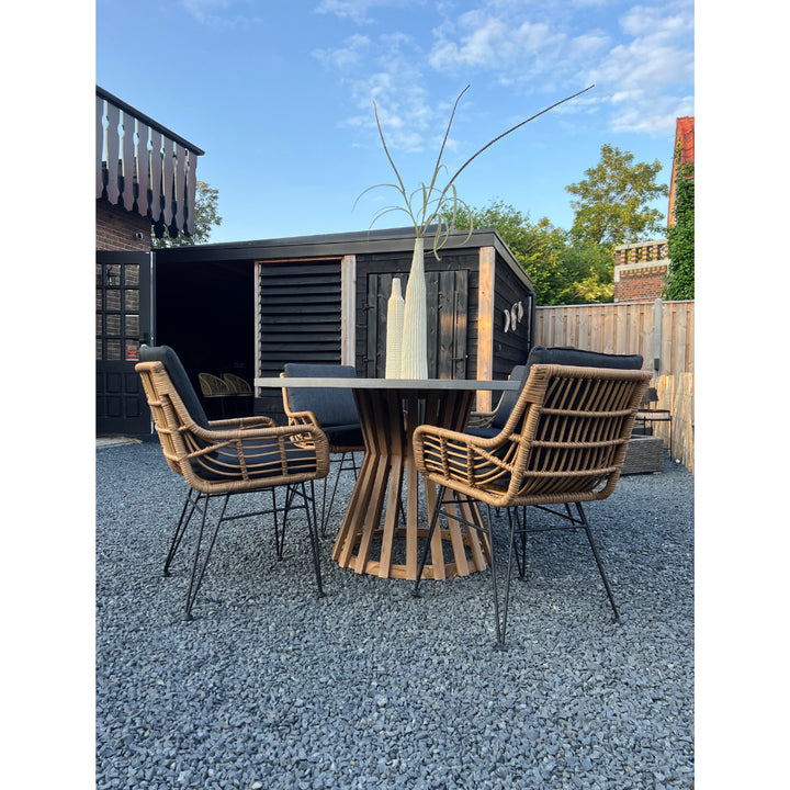 GrünRaum Gartenmöbel-Set · 5-teilig mit Kissen