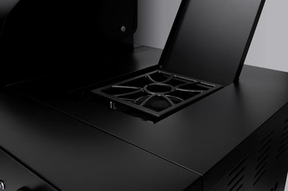 Boretti Luciano Außenküche Nero | mit eingebautem Kühlschrank