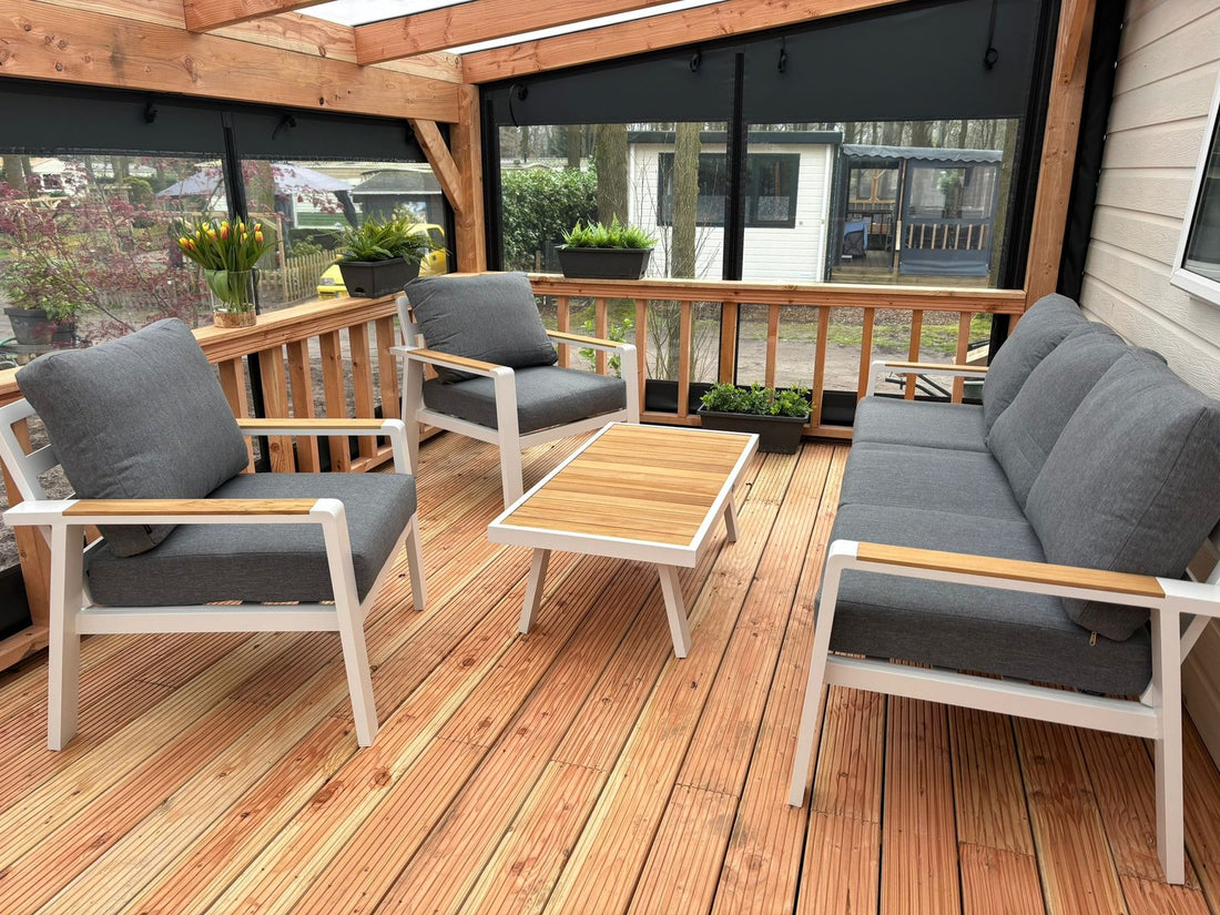 Prestige Lounge · Aluminium Weiß