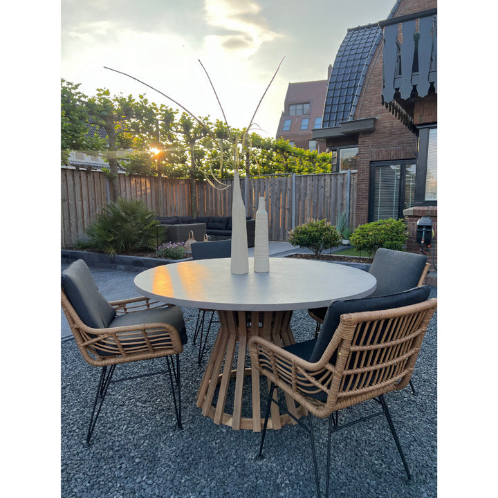GrünRaum Gartenmöbel-Set · 5-teilig mit Kissen