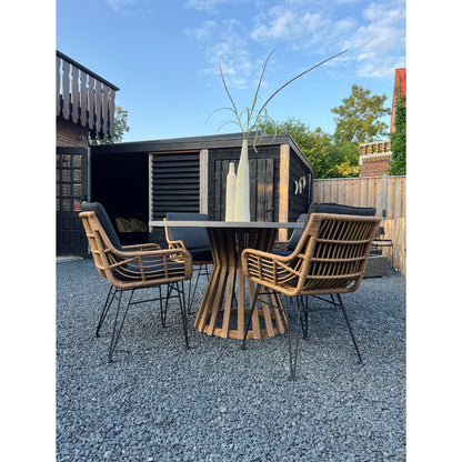 GrünRaum Gartenmöbel-Set · 5-teilig mit Kissen